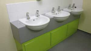 School Washroom Vanity Units