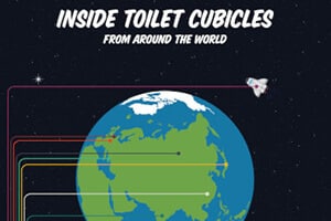 Infographic of Toilet Cubicles Around The World